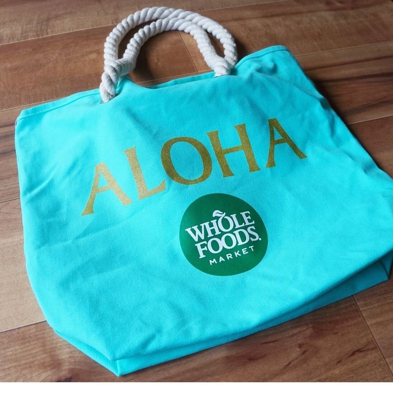 新品　未使用　WHOLE FOODS MARKET   バッグ ハワイ限定 新品未使用 ハワイ限定 Whole Foods Market トートバッグ レイ