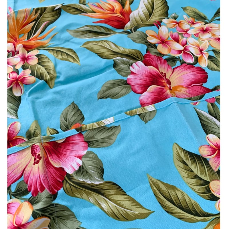 ハワイ ハイビスカス&プルメリア柄 エプロン | Sunny days