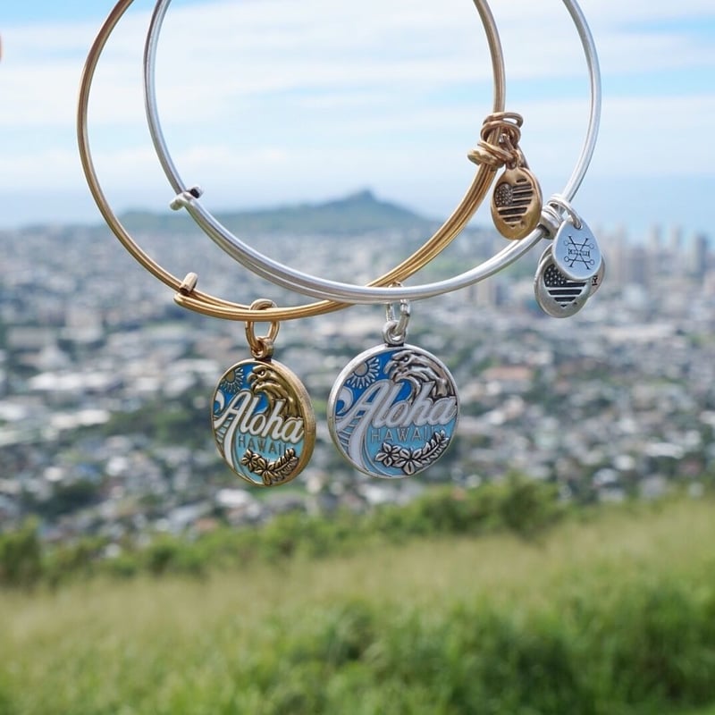 ファッションALEX AND ANI/アレックスアンドアニ ハワイ限定 ALOHA/アロハ カラー ...