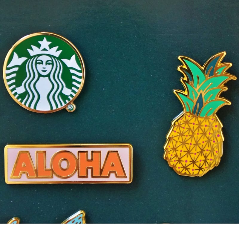 ハワイ限定 スターバックスハワイ ピンバッジセット | Sunny days
