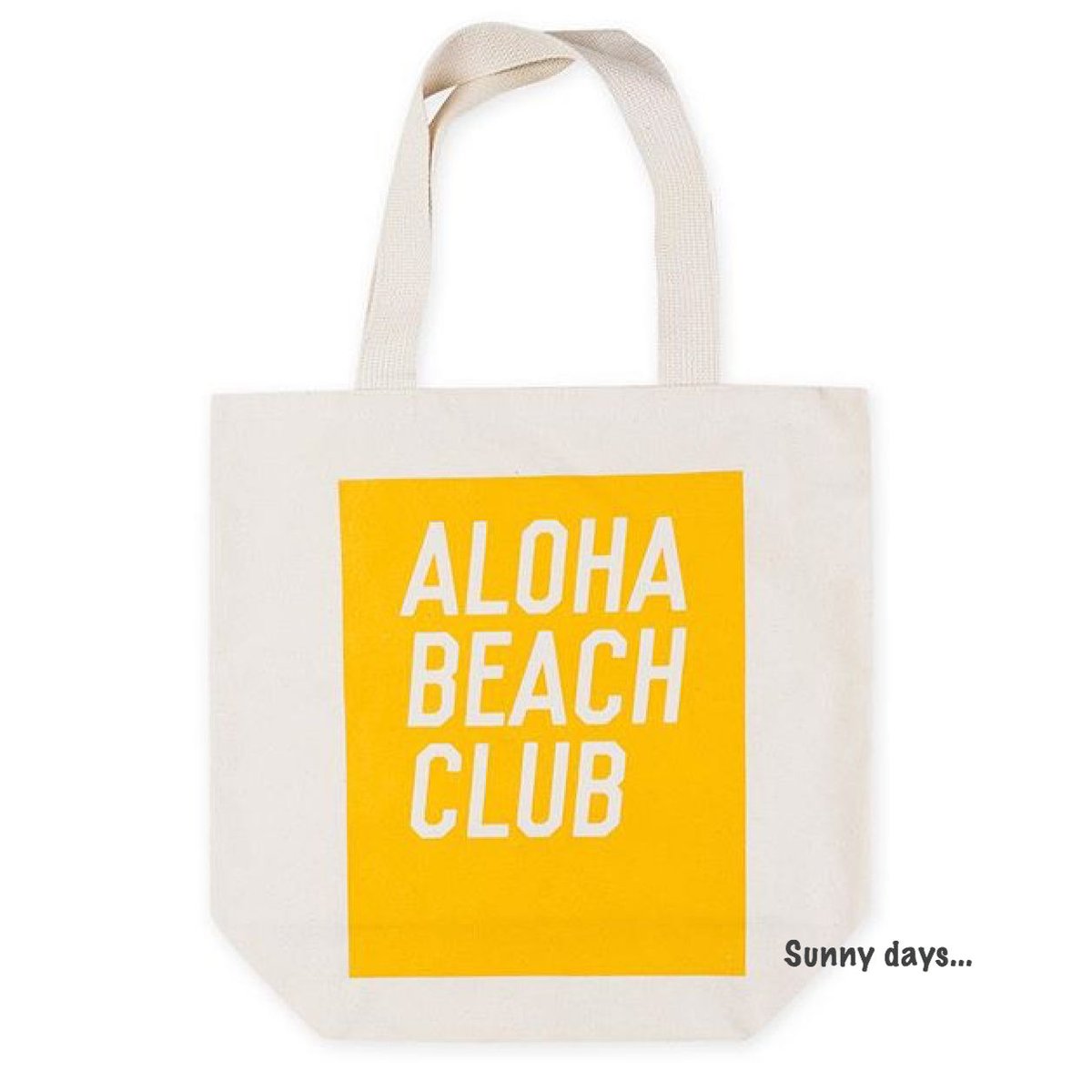 ALOHA BEACH CLUB ロゴ トートバッグ | Sunny days