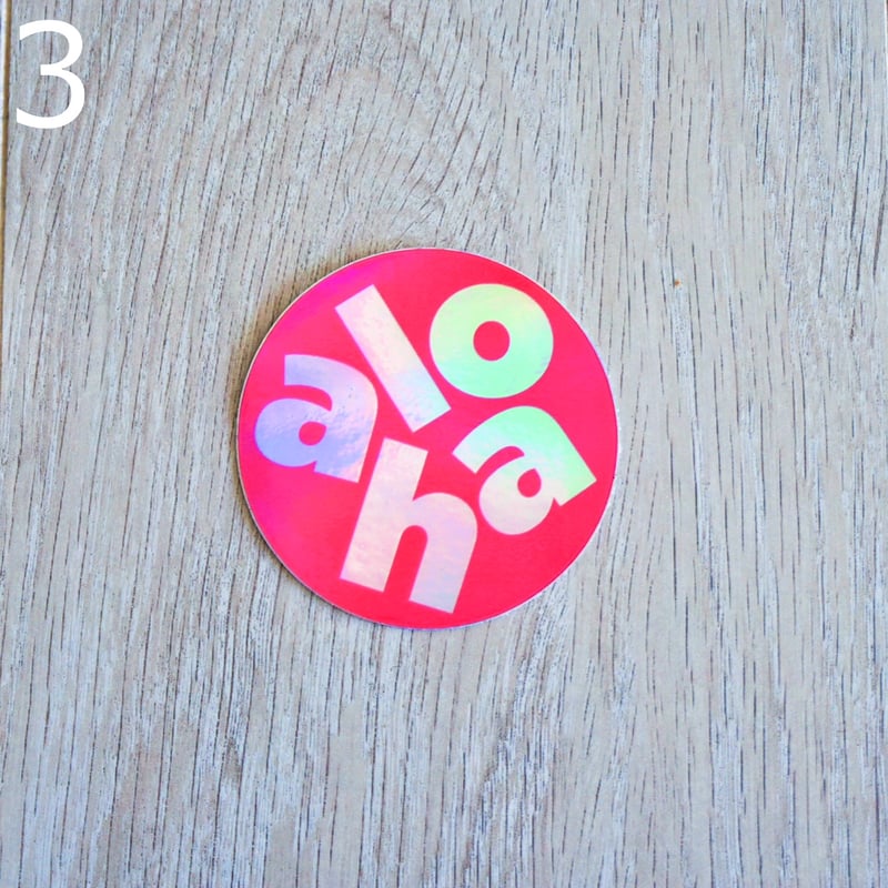 ハワイ aloha/MAHALO アロハ/マハロ ステッカー | Sunny days