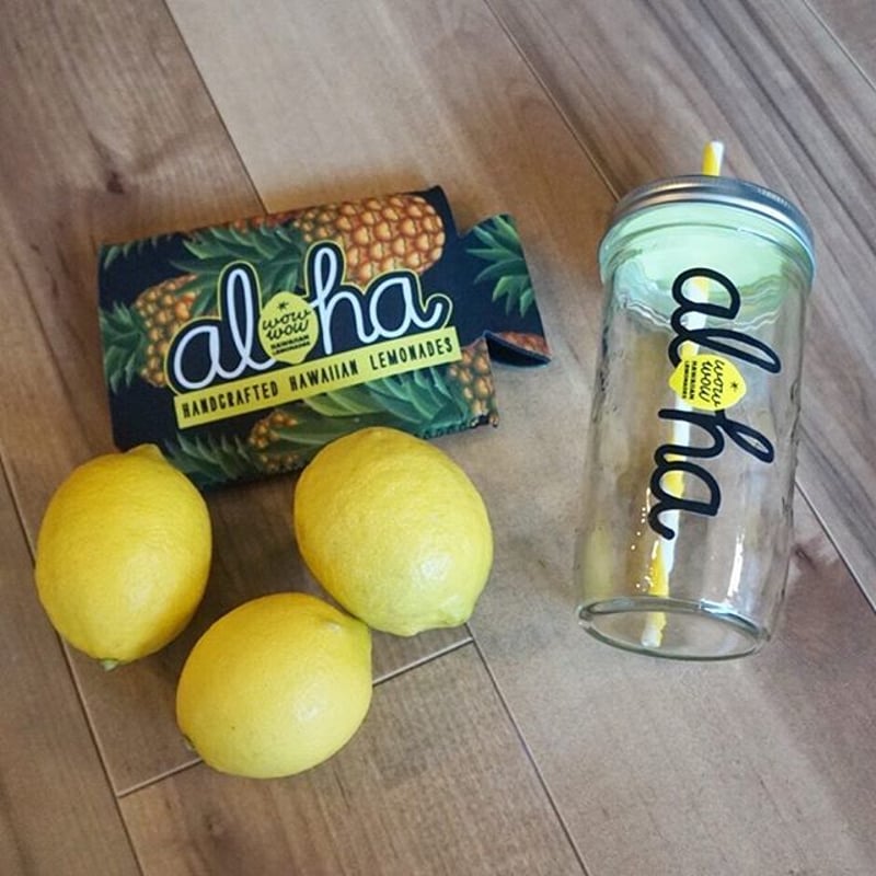 ⭐️希少価値⭐️メイソンジャー　ハワイ限定　WOWWOWレモネード ハワイ WOW WOW LEMONADE/WOW WOWレモネード メイソンジャー クージー付