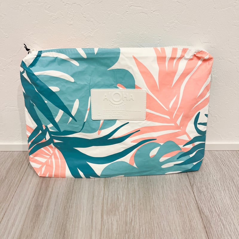 Aloha Collection/アロハコレクション Tropics リーフ柄 ポーチ Aloha Collection/アロハコレクション Tropics リーフ柄 ポーチ