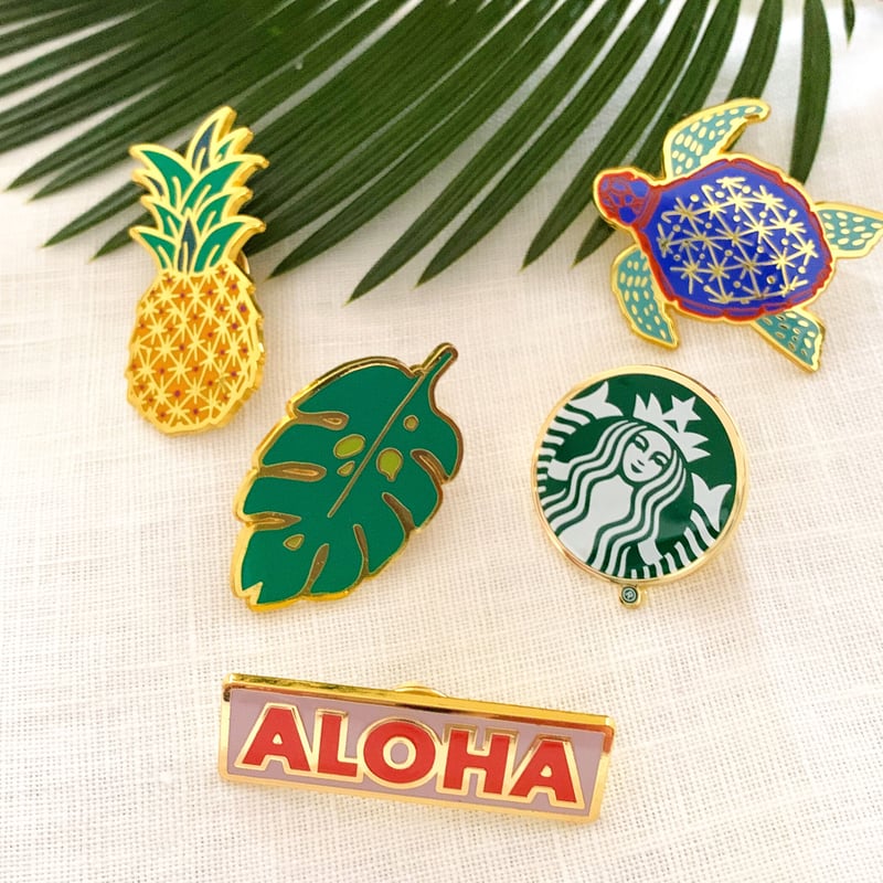 ハワイ限定 スターバックスハワイ ピンバッジセット | Sunny days