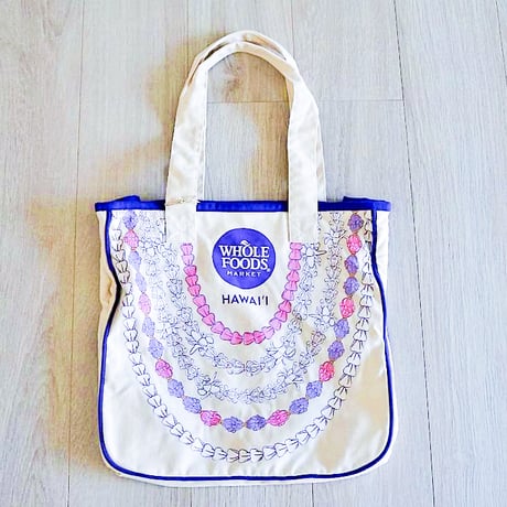 ♡新品未使用♡ Whole Foods Market トートバッグ (レイ) 新品未使用 ハワイ限定 Whole Foods Market トートバッグ レイ