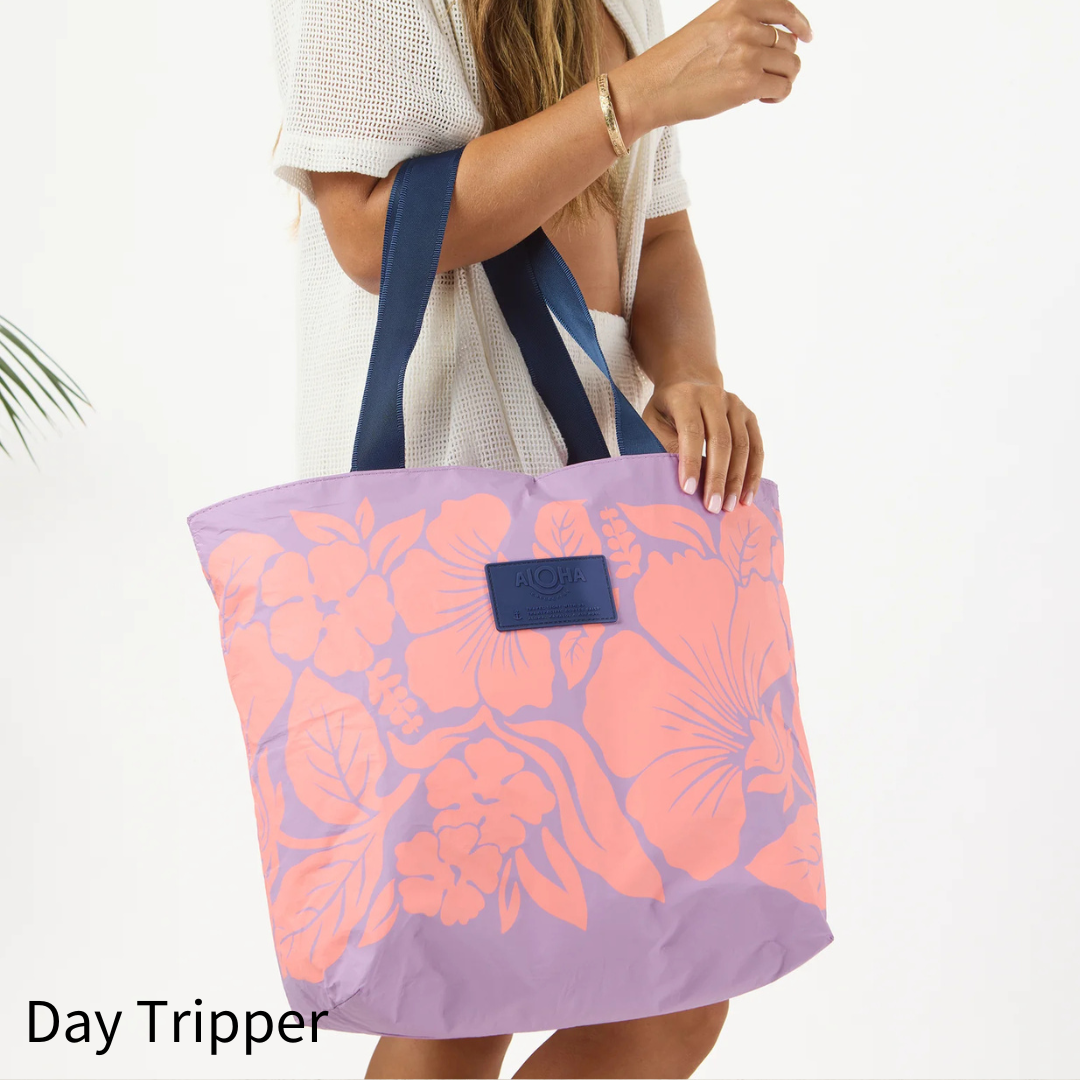 旅行かばん・小分けバッグ Aloha collection Day tripper Pinstripe Day Tripper in Black on White | ALOHA Collection