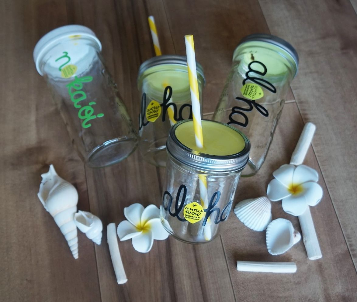 ⭐️希少価値⭐️メイソンジャー　ハワイ限定　WOWWOWレモネード ⭐️希少価値⭐️メイソンジャー ハワイ限定 WOWWOWレモネード