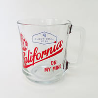 84629 GLASS MUG  CALIFORNIA