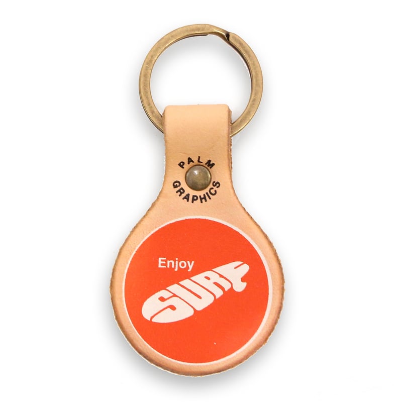 84432 PG レザーキーホルダー Enjoy SURF | Palm Graphics G