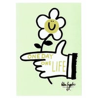 84266 GOLD & BLACKステッカー　FLOWER