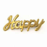 84292 PGワードブローチ　HAPPY