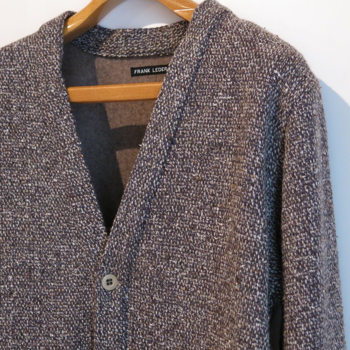 FRANK LEDER / brown wool cardigan | Tibetan Mar...