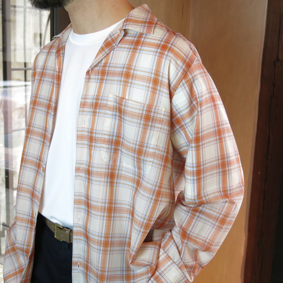 maatee&sonsH Wool One-piece Collar Shirt