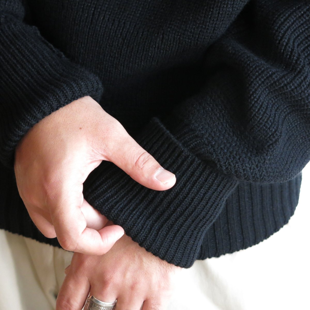 安心発送 FINE 21AW「M／N SWEATER maatee&sons LAMB SWEATER