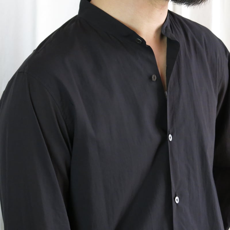 MAATEE&SONS 半無双BAND COLLAR SHIRTS 黒