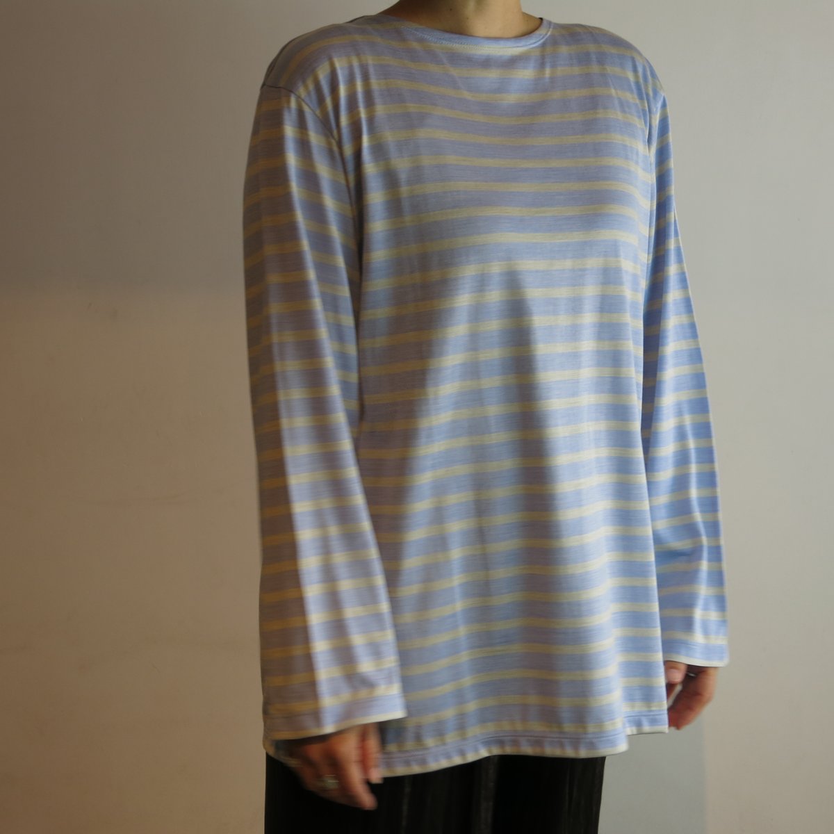 MAATEE&SONS SILK BOAT LONG SLEEVE T 23SS