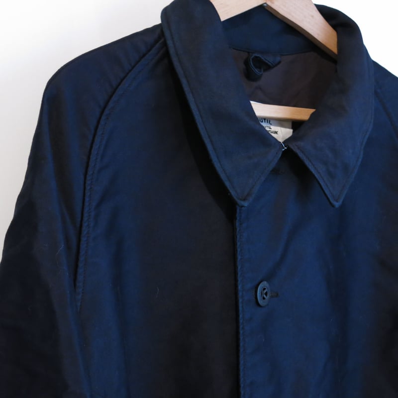 OUTIL あつく MANTEAU PUPILIN black indigo 1 OUTIL あつく MANTEAU PUPILIN black indigo 1