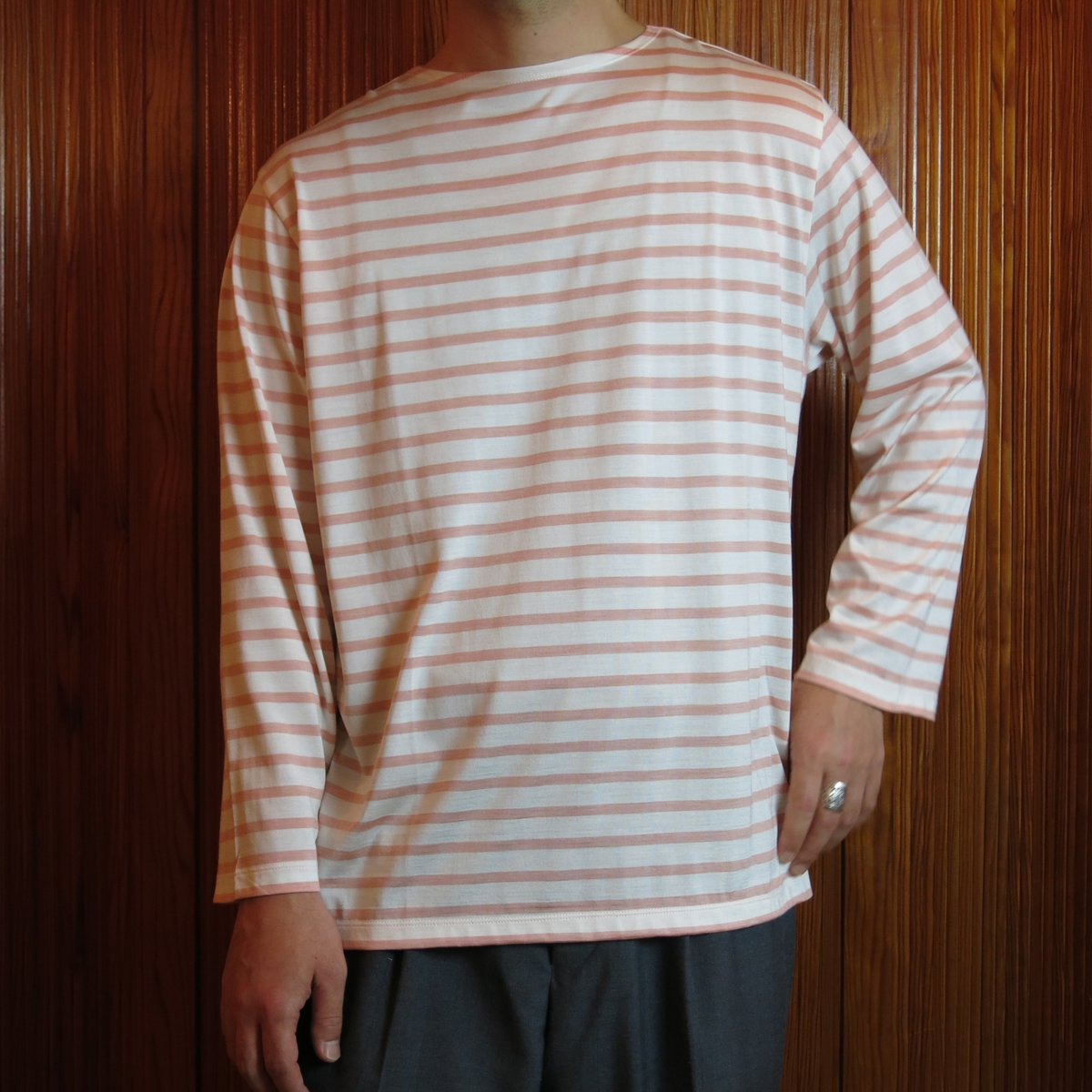 トップス maatee&sons SILK BOAT LONG SLEEVE maatee&sons SILK BOAT LONG SLEEVE