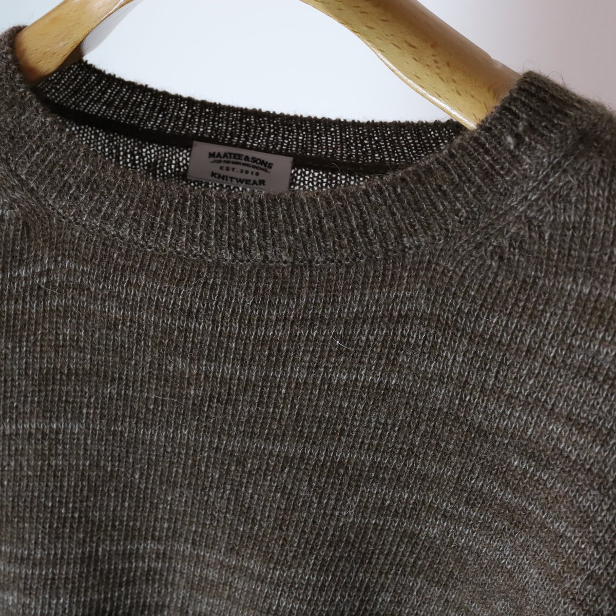 MAATEE&SONS /RB ALPACA,カシミヤミンク SS天竺 / NATURAL BRWN - トップス