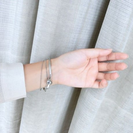 シルバーボール　ブレスレット
