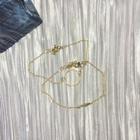 円丸 と一字のブレスレットセット