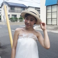 サイドリボン付きストローハット/つば広帽子/レディース