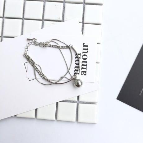 シルバーボール　ブレスレット