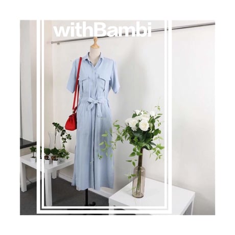 シャツワンピ スリット 春服 レディース ロング丈ブラウス　ワンピース