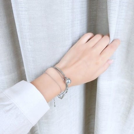 シルバーボール　ブレスレット