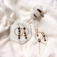 丸スタイルピアス・イヤリング／両耳