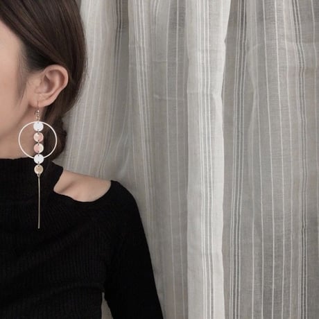丸スタイルピアス・イヤリング／両耳