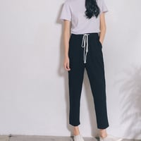 レディースストパンツ ライプ/無地/テーパードパンツ/レギパン/ボトムス/９分丈