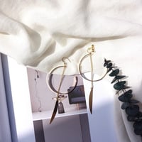 円丸クラシックピアス・イヤリング／片耳