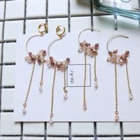 クリスタルピアス・イヤリング／両耳