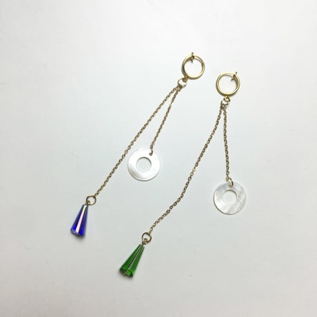 クリスタル風　クリップ イヤリング（片耳）