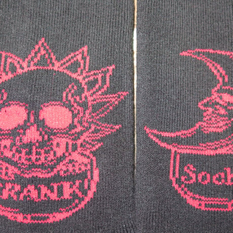 SUKARU HI SOCKS  Black/Red Line