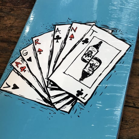 Vagrant skates Deck of Cards Teal 8.75