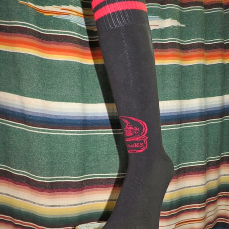 SUKARU HI SOCKS  Black/Red Line