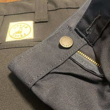 Crank socks work pants  leather patch
