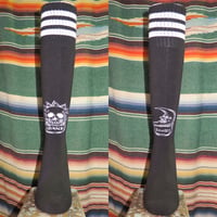 SUKARU HI SOCKS  Black/White Line