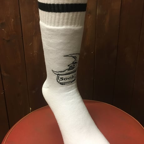 SUKARU  MIDDLE  SOCKS /Black Line