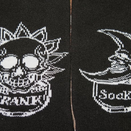 SUKARU HI SOCKS  Black/White Line