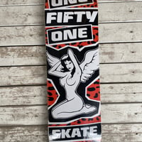 151skates UPSETTER - RED, BLACK And WHITE 9.0 プールシェープ