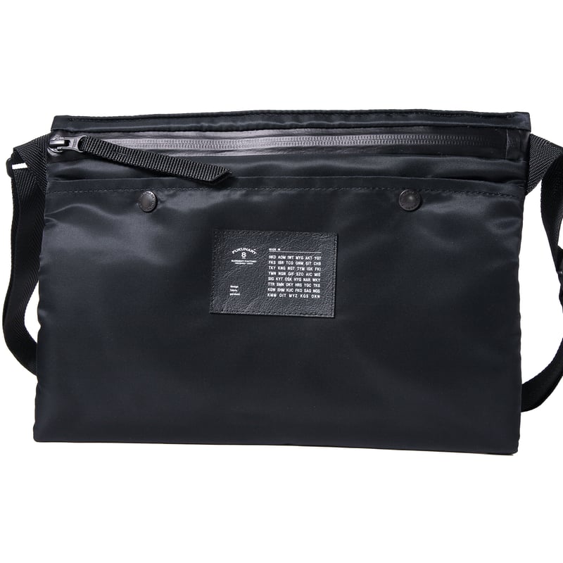 F007 サコッシュ / MA-1 ブラック | FUKUNARY