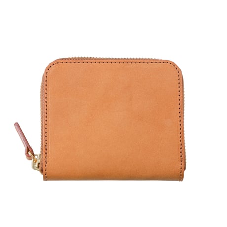 L008 ミニマム財布 / 栃木アースレザー淡茶