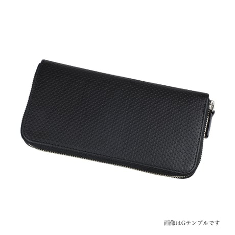 HL001-BK “千菱” ラウンド長財布 ブラック Bシュリンク / Gテンプル