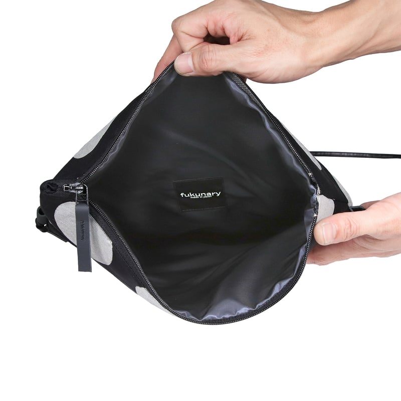 HYDE 黑ミサ Furano ラインストーン　ポシェット　黒ミサ　ポーチ B15 サコッシュ / KUROGIN ドット | FUKUNARY