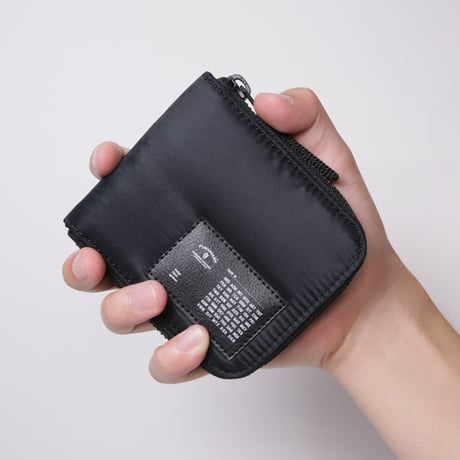 F023 折財布 / MA-1 ブラック
