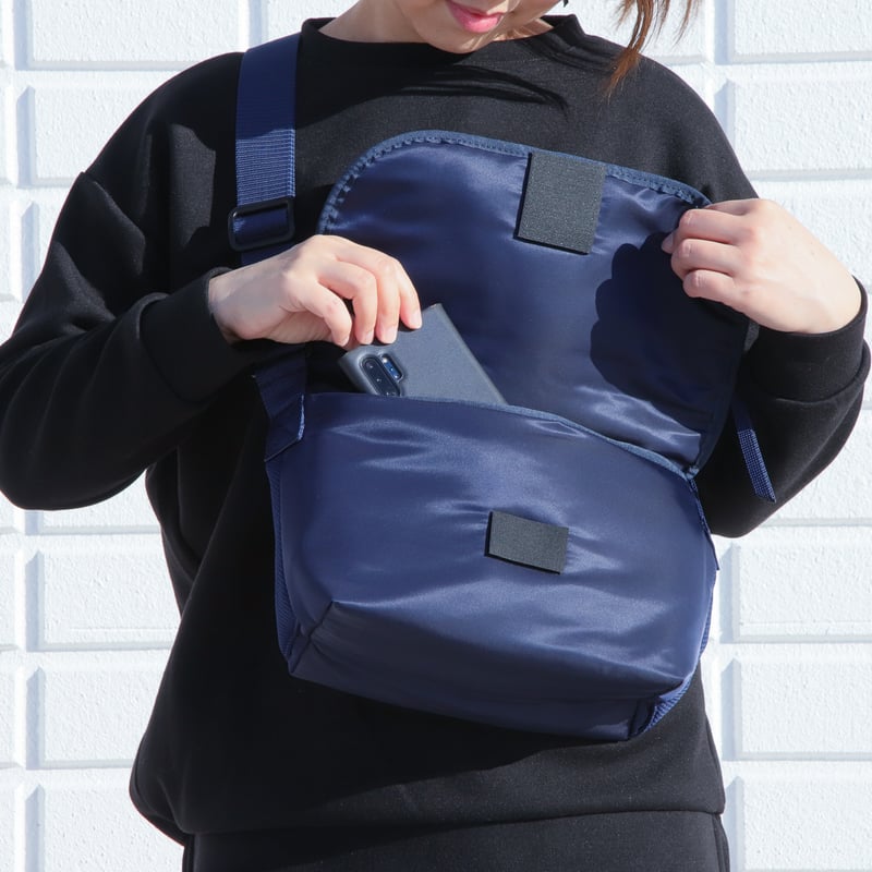 F018 メッセンジャーバッグ S / MA-1 ネイビー | FUKUNARY